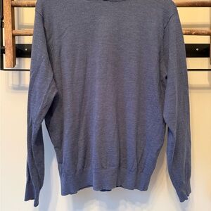 Peter Millar Men’s Blue Merino Wool Hooded Sweater